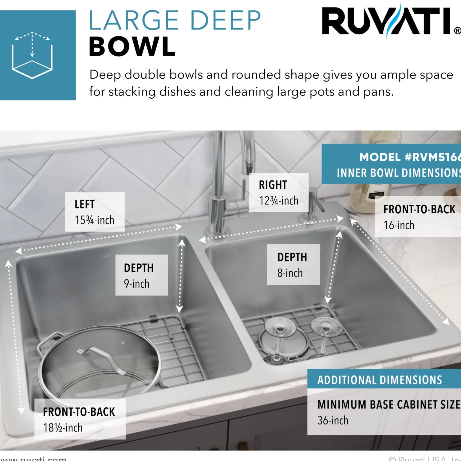 Sale 33" x 22" Topmount 60/40 Double Bowl 16 Gauge Stainless Steel Kitchen Sink Drop-In / Top Mount Sinks|Stainless Steel Sinks