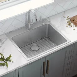Best 23" x 20" Topmount 16 Gauge Stainless Steel Kitchen Sink Drop-In / Top Mount Sinks|Stainless Steel Sinks