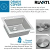 Hot 25" x 22" Topmount 16 Gauge Stainless Steel Kitchen Sink Drop-In / Top Mount Sinks|Stainless Steel Sinks