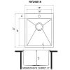 Online 18" x 22" Topmount Laundry Utility Sink | 12" Deep Drop-In / Top Mount Sinks|Stainless Steel Sinks