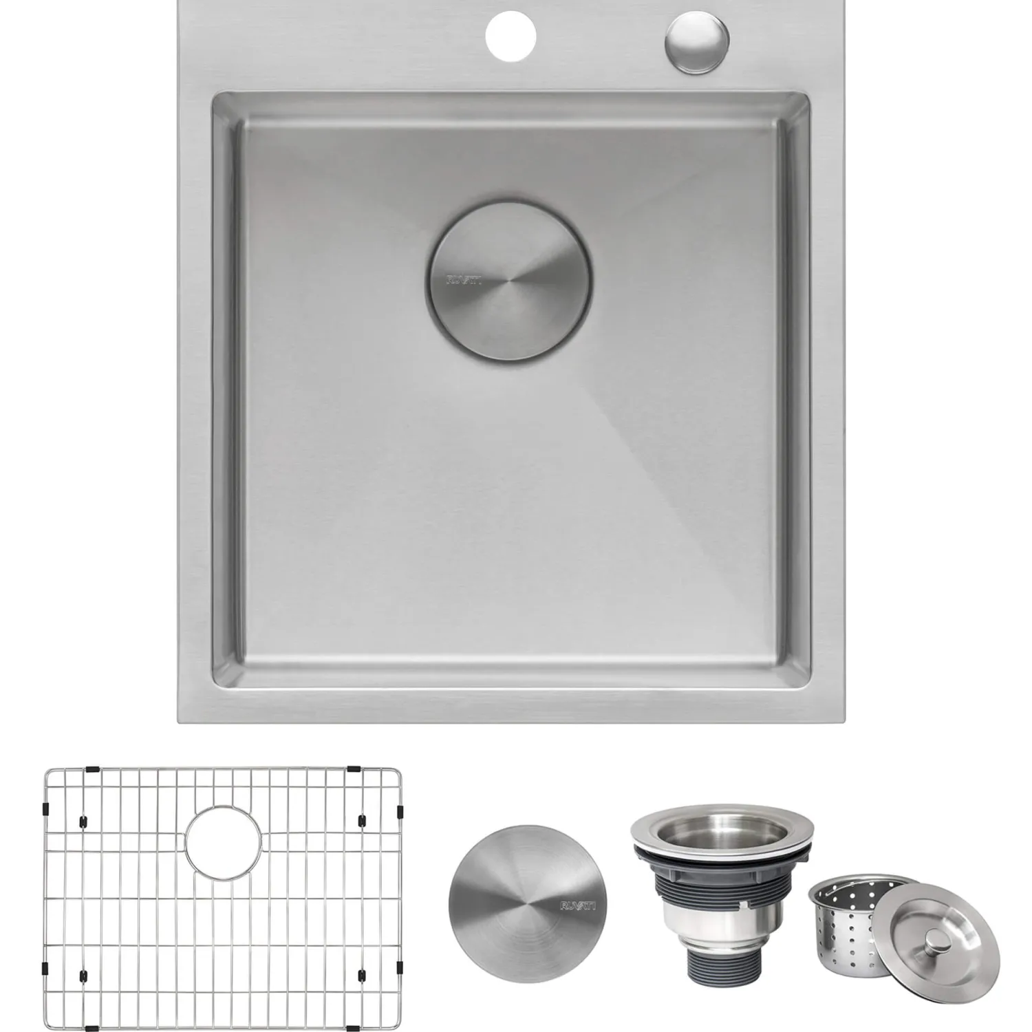 18" x 20" Topmount Prep Sink in 16 Gauge Stainless Sinks For Tight Spaces|Bar / Prep Sinks