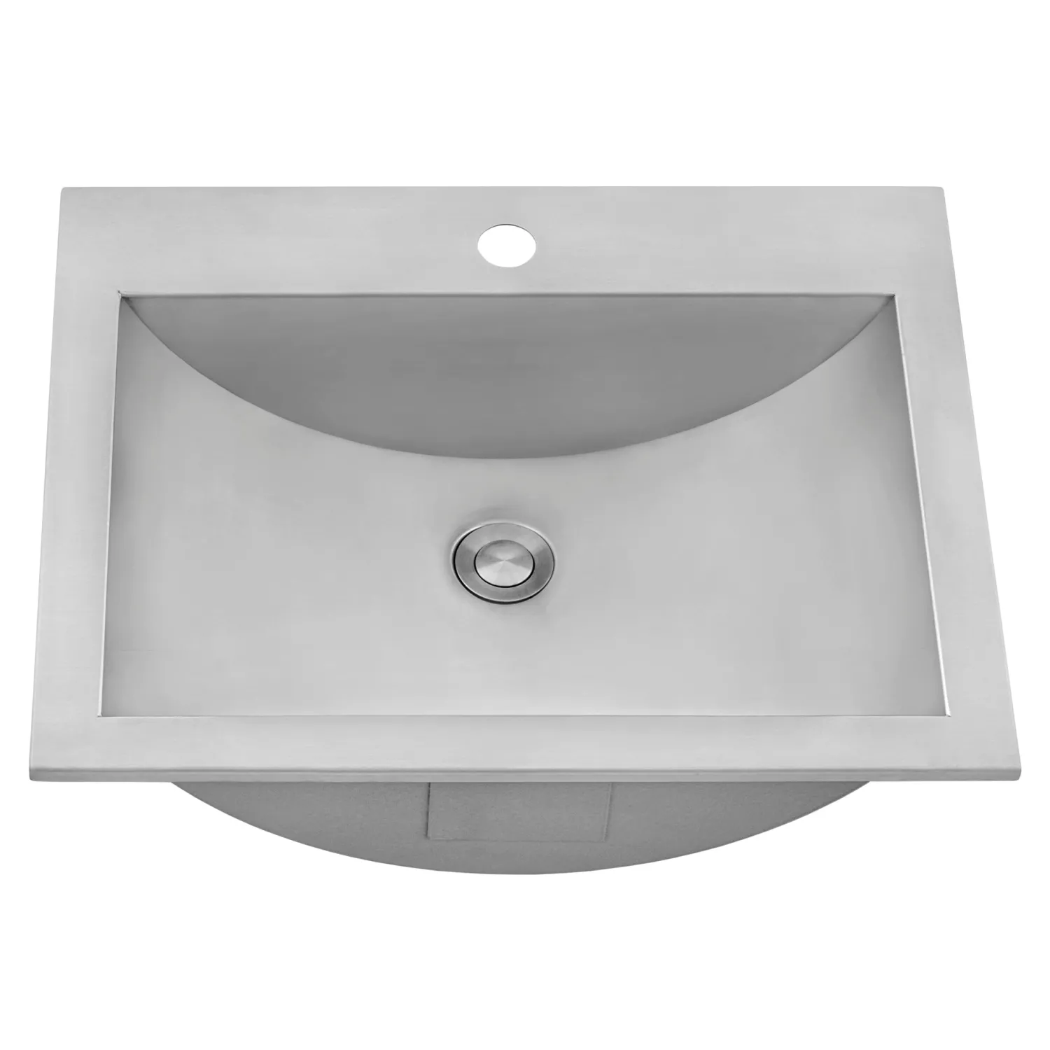 Sale 21" x 17" Topmount Stainless Steel Bathroom Sink Stainless Steel Sinks|Drop-In / Top Mount Sinks
