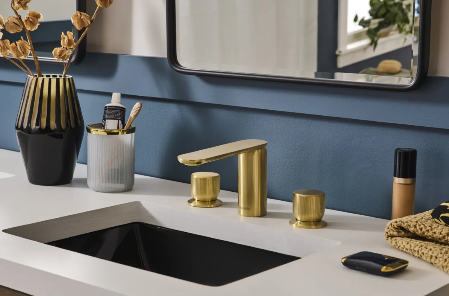 Sale 21" x 15" Undermount Bathroom Sink Black Rectangular Porcelain Ceramic with Overflow Undermount