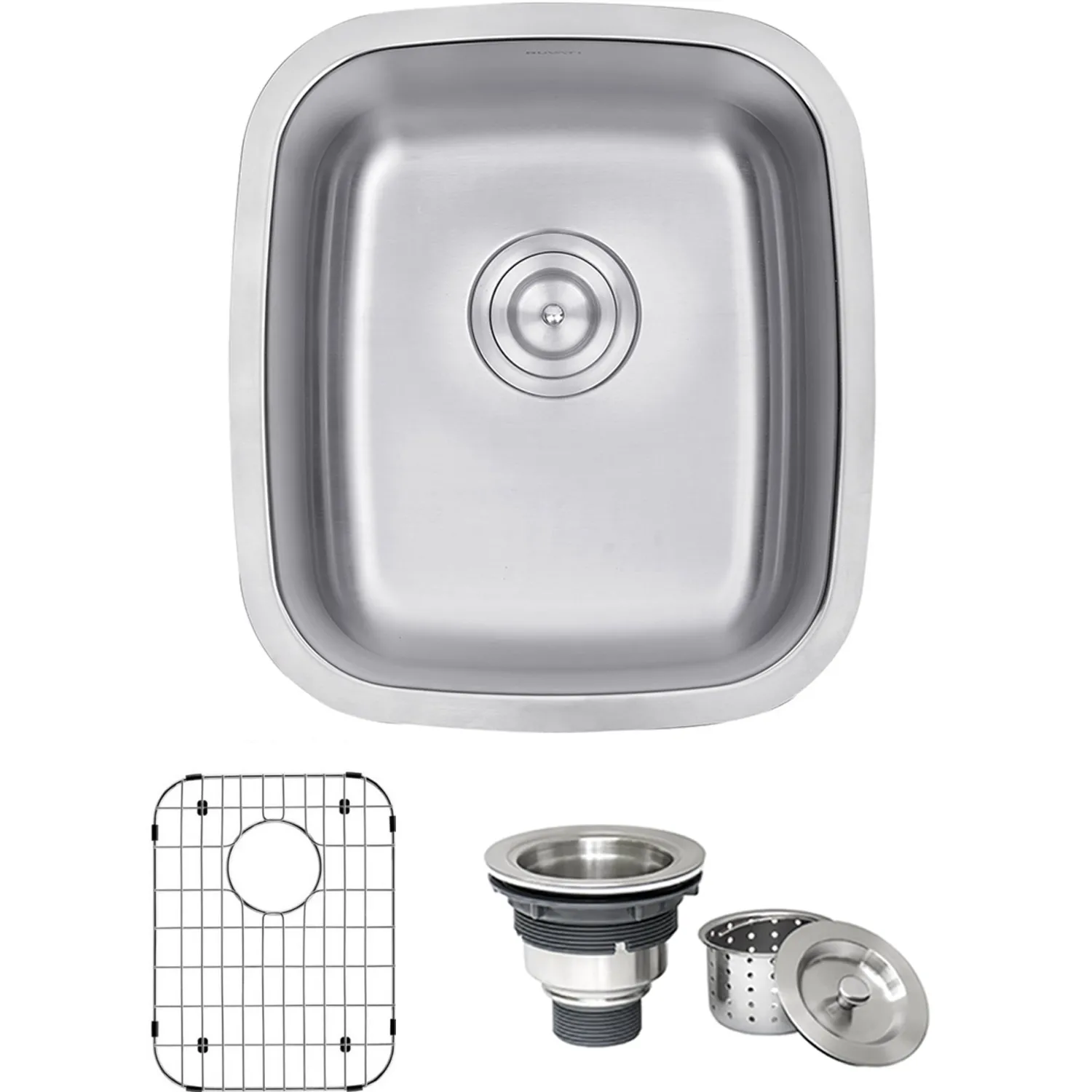 15 x 18" Undermount 16 Gauge Stainless Steel Bar Prep Sink Bar / Prep Sinks