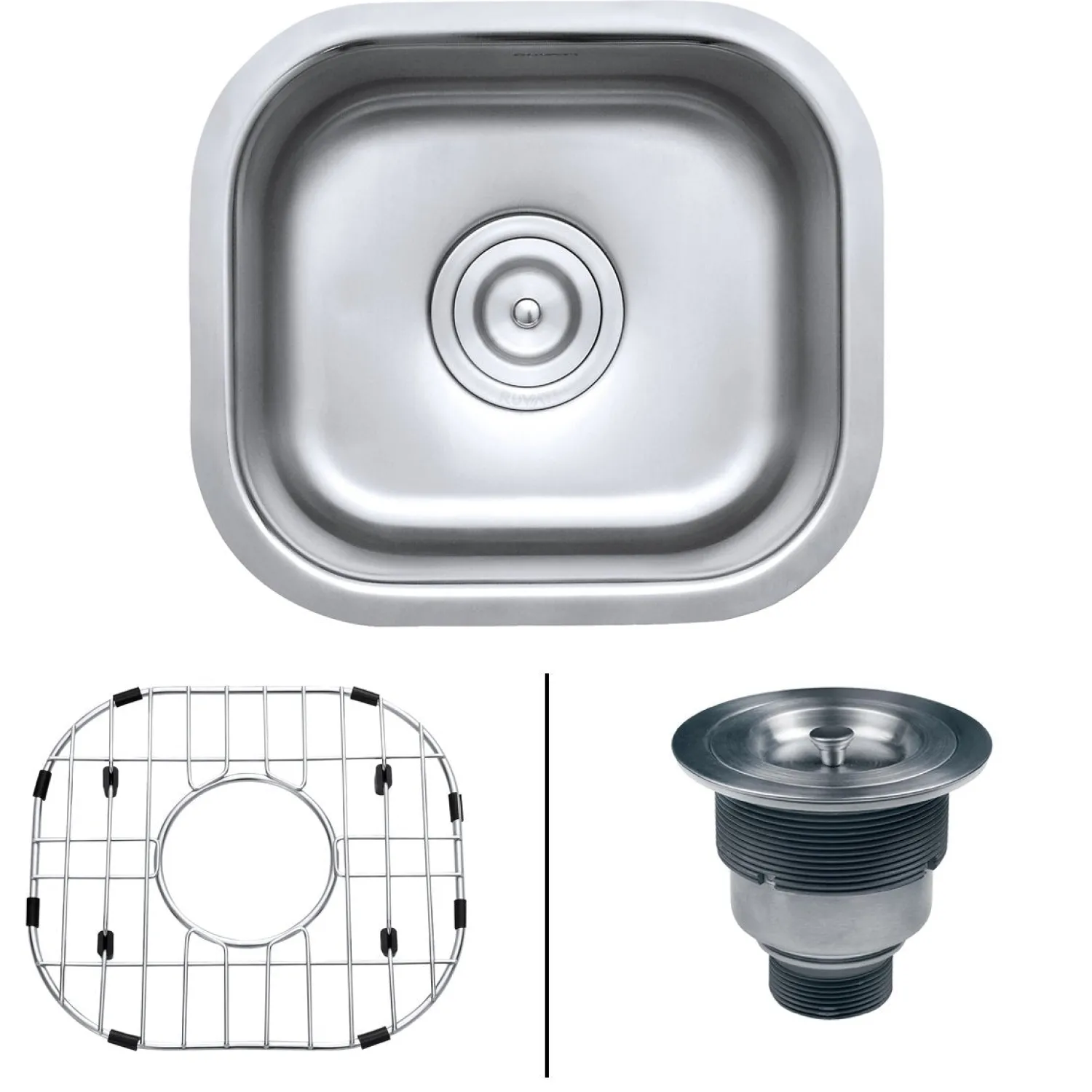 Best 13 x 15" Undermount 16 Gauge Stainless Steel Bar Prep Sink Sinks For Tight Spaces|Bar / Prep Sinks