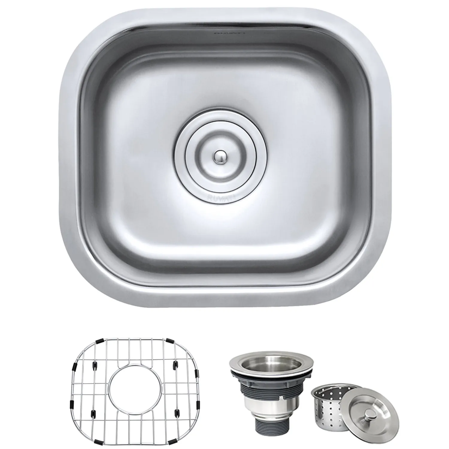 Best 13 x 15" Undermount 16 Gauge Stainless Steel Bar Prep Sink Sinks For Tight Spaces|Bar / Prep Sinks