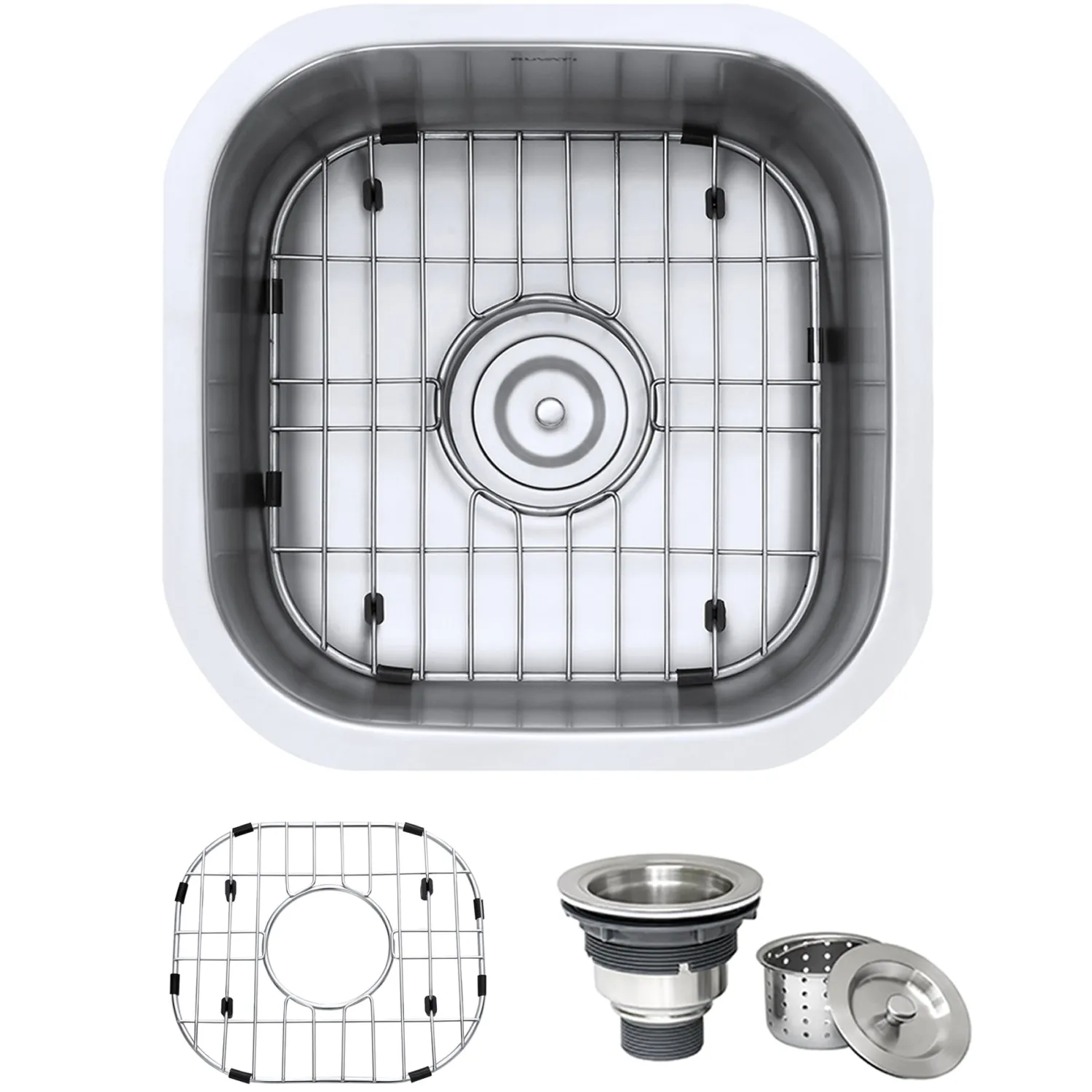 Online 16 x 16" Undermount 16 Gauge Stainless Steel Bar Prep Sink Sinks For Tight Spaces|Bar / Prep Sinks