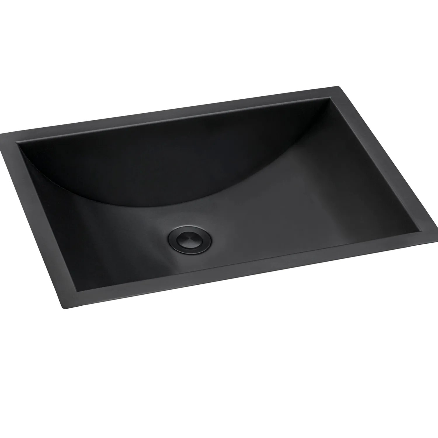 18" x 13" Undermount Gunmetal Rectangular Stainless Steel Bathroom Sink Undermount|Gunmetal, Brass, & Gold