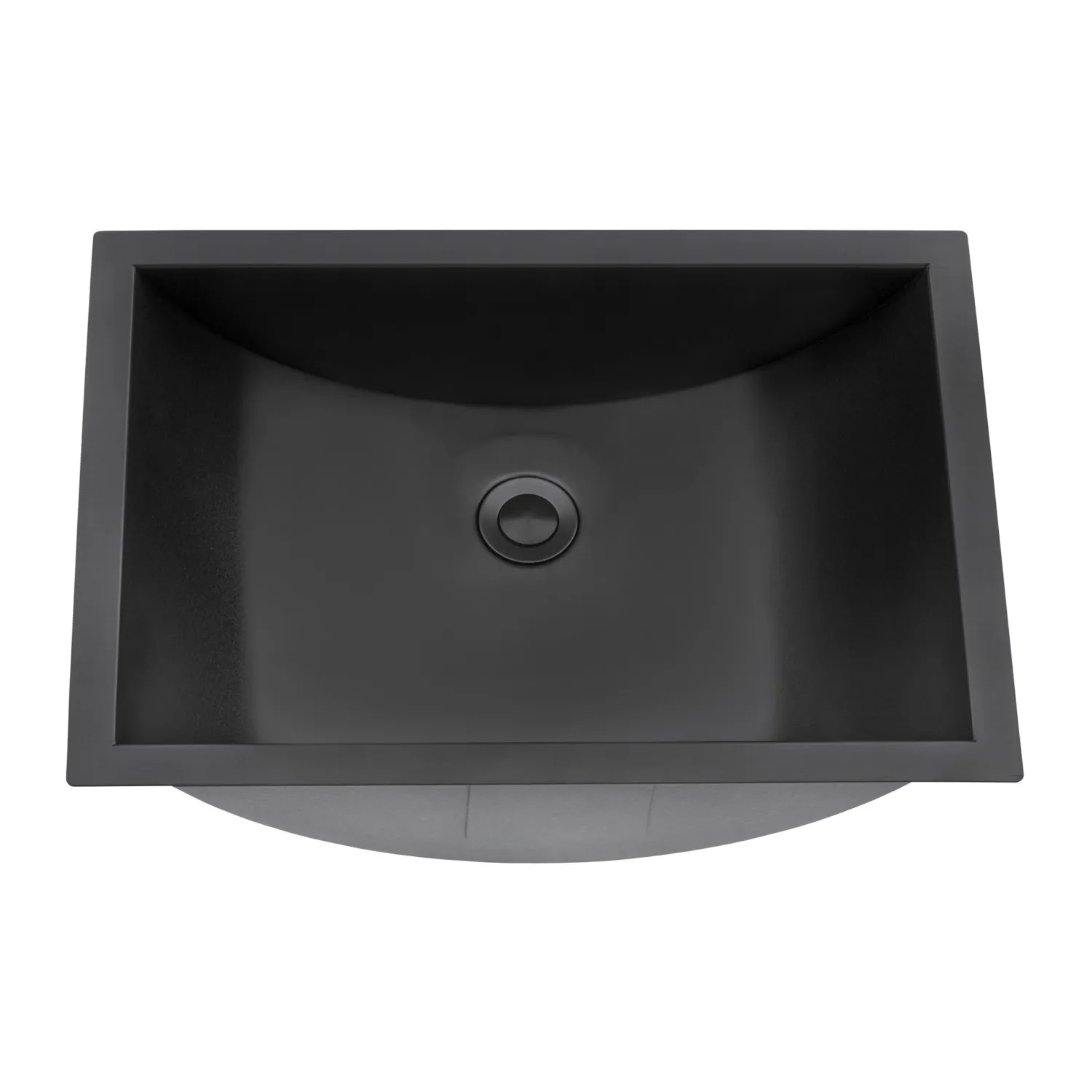 18" x 13" Undermount Gunmetal Rectangular Stainless Steel Bathroom Sink Undermount|Gunmetal, Brass, & Gold
