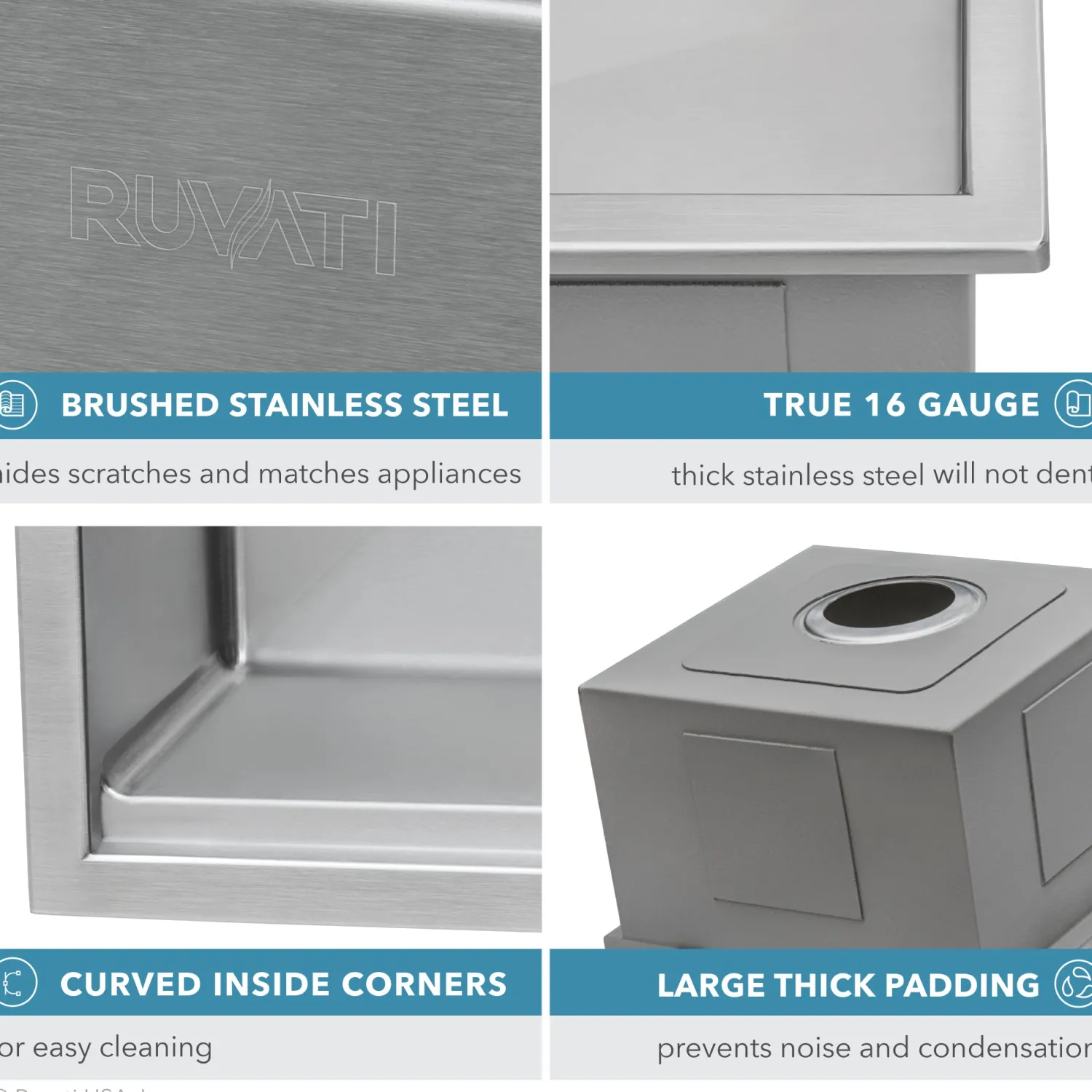 Online 33 x 22" Workstation Drop-in 60/40 Double Bowl Topmount Tight Radius 16 Gauge Stainless Steel Ledge Kitchen Sink Drop-In / Top Mount Sinks|Stainless Steel Sinks