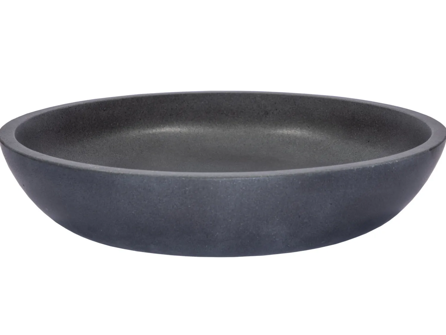 Clearance Shallow Round Vessel Sink in Lava Stone Above Counter / Vessel Sinks