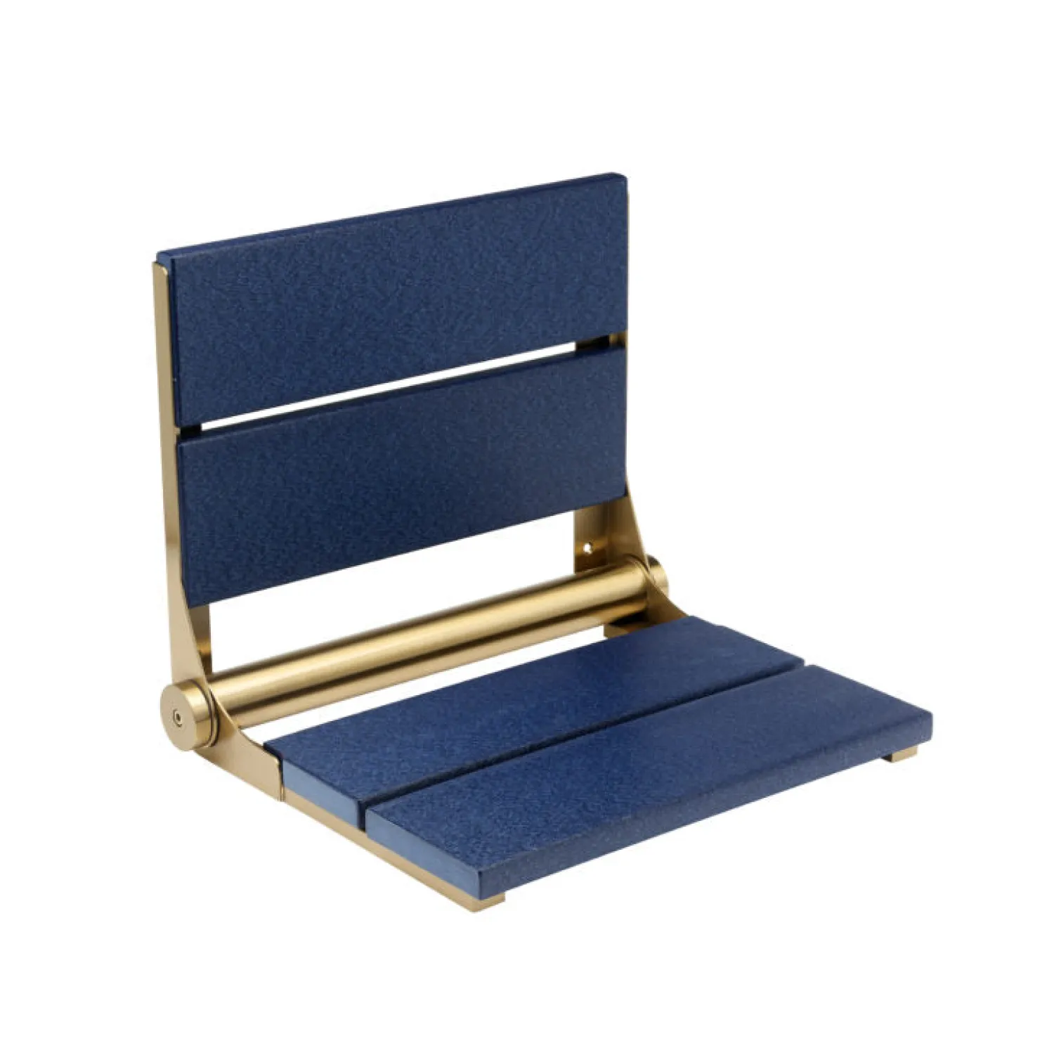 Clearance 18" Shower Seat with Brushed Gold Frame Shower Seats