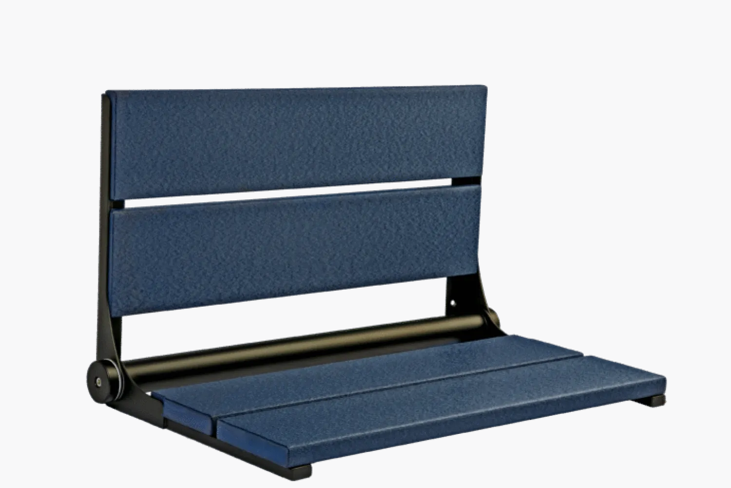 Outlet 26" Shower Seat with Matte Black Frame Shower Seats