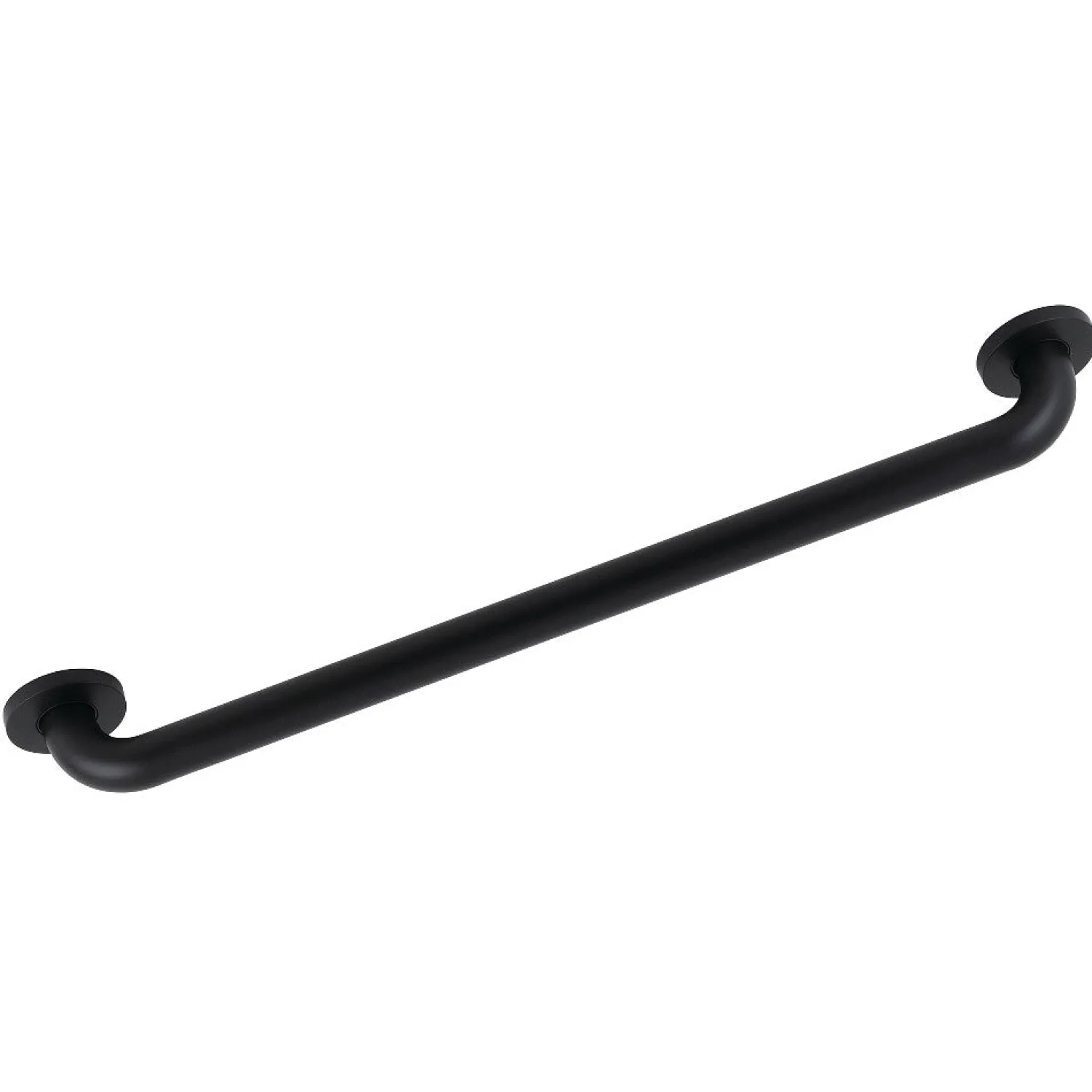 Discount Silver Sage 24" Brass ADA Grab Bar in Matte Black Grab Bars