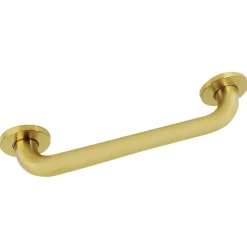 Clearance Silver Sage 12" Brass ADA Grab Bar in Brushed Brass Grab Bars