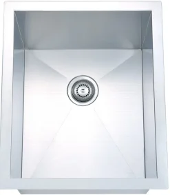 New 15" Single Bowl Under Mount 18 Gauge Stainless Steel Kitchen Sink Bar / Prep Sinks