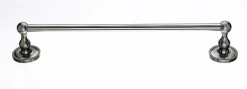 Best 18" Single Towel Bar With Beaded Detail In Brushed Satin Nickel Top Knobs|Brushed Nickel Hardware