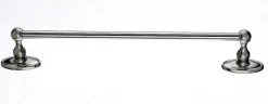 Discount 18" Single Towel Bar With Oval Backplate In Brushed Satin Nickel Top Knobs|Brushed Nickel Hardware