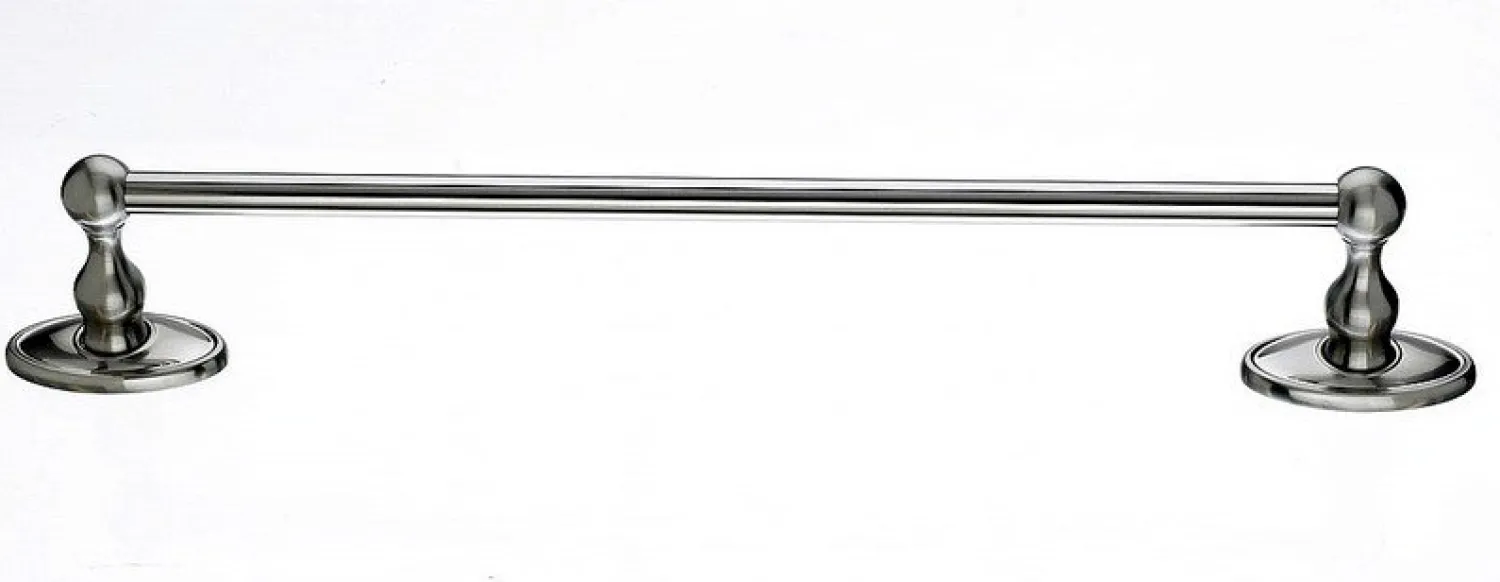Discount 18" Single Towel Bar With Oval Backplate In Brushed Satin Nickel Top Knobs|Brushed Nickel Hardware