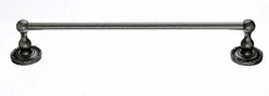 18" Single Towel Bar With Ribbon & Reed Detail In Antique Pewter Top Knobs|Towel Bars