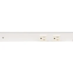 Sale Slim Angle Under Cabinet Outlet Power Strip | White Finish Power Strips