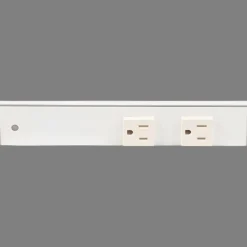 Sale Slim Angle Under Cabinet Outlet Power Strip | White Finish Power Strips