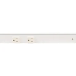 Sale Slim Angle Under Cabinet Outlet Power Strip | White Finish Power Strips