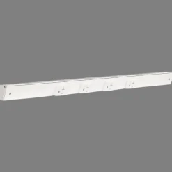 Sale Slim Angle Under Cabinet Outlet Power Strip | White Finish Power Strips