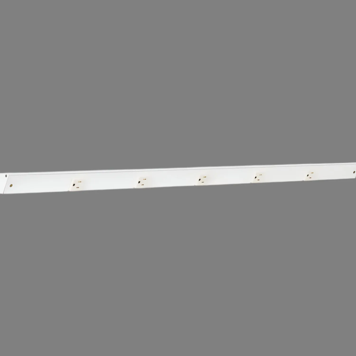 Sale Slim Angle Under Cabinet Outlet Power Strip | White Finish Power Strips