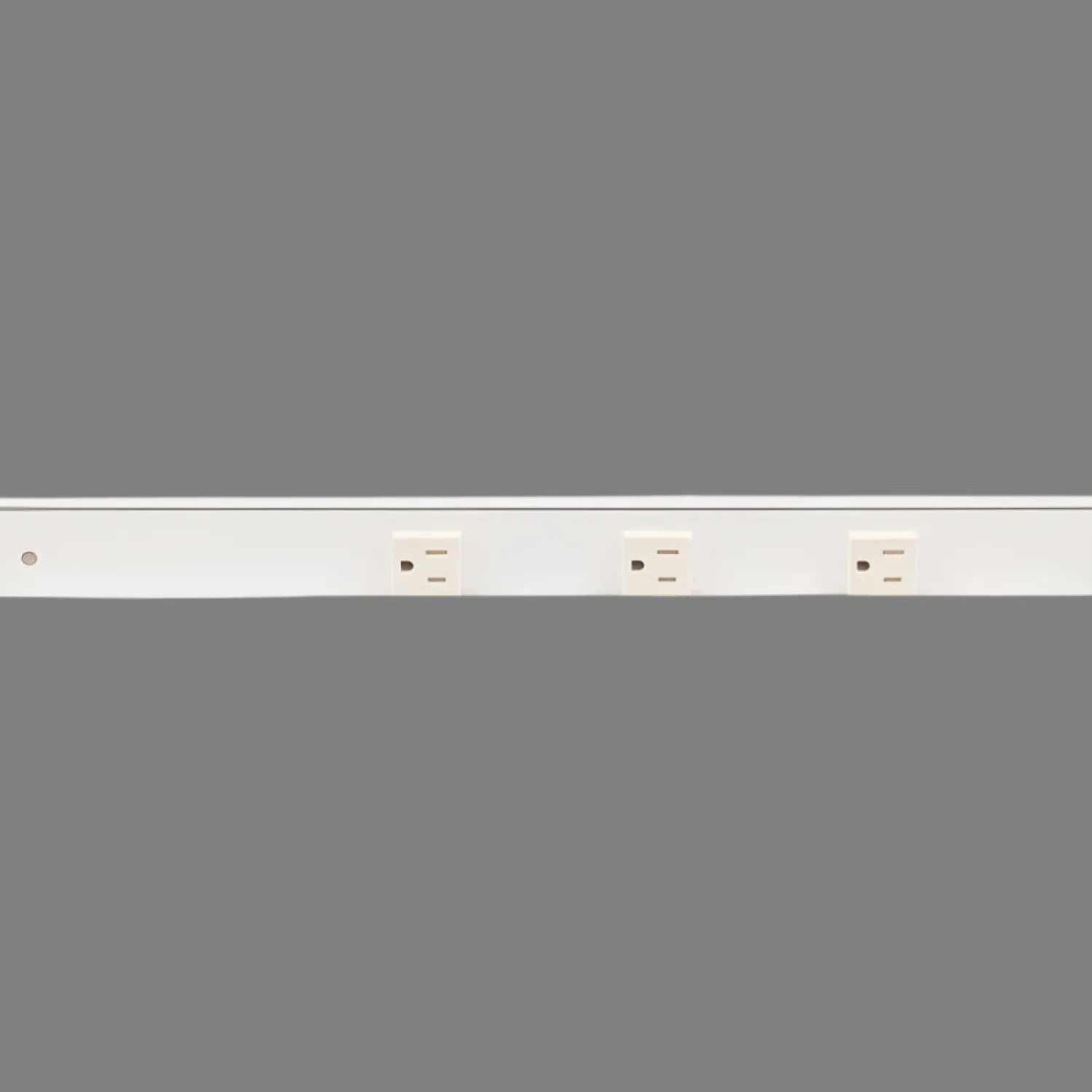 Sale Slim Angle Under Cabinet Outlet Power Strip | White Finish Power Strips