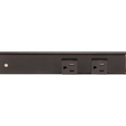 Hot Slim Angle Under Cabinet Outlet Power Strip | Black Finish Power Strips