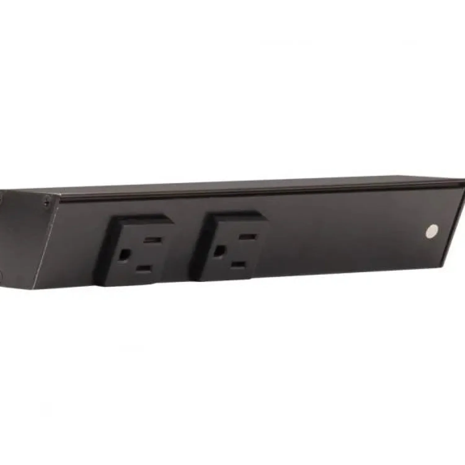 Hot Slim Angle Under Cabinet Outlet Power Strip | Black Finish Power Strips