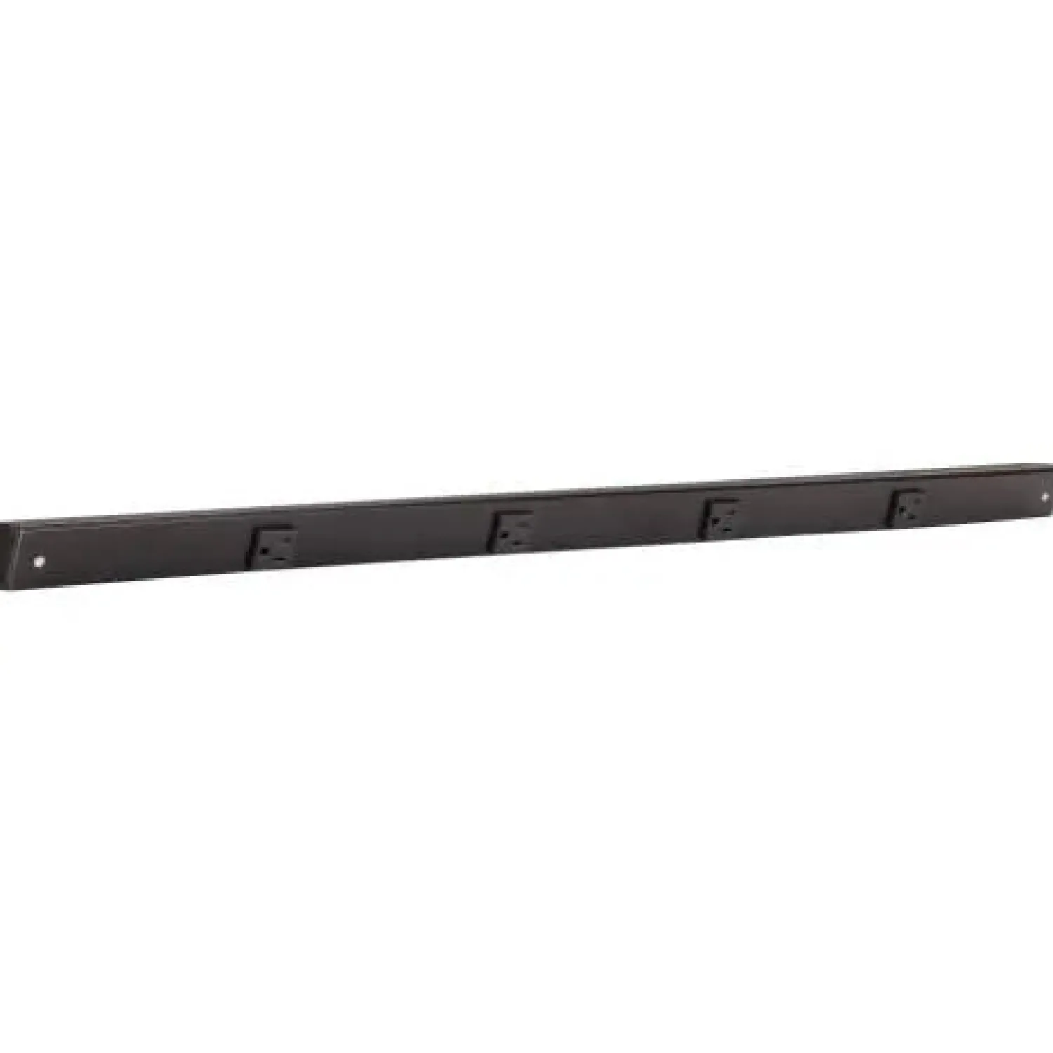 Hot Slim Angle Under Cabinet Outlet Power Strip | Black Finish Power Strips