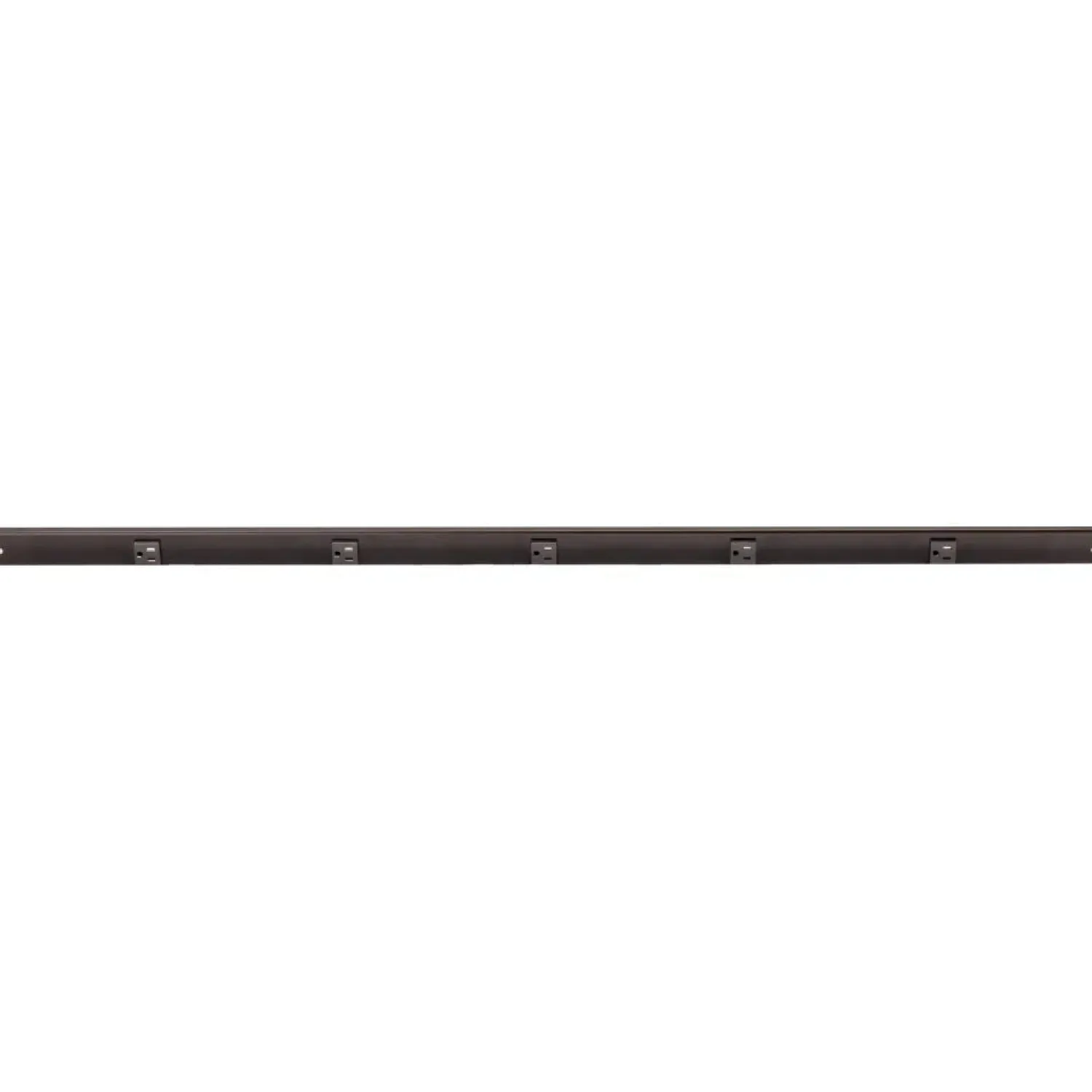 Hot Slim Angle Under Cabinet Outlet Power Strip | Black Finish Power Strips