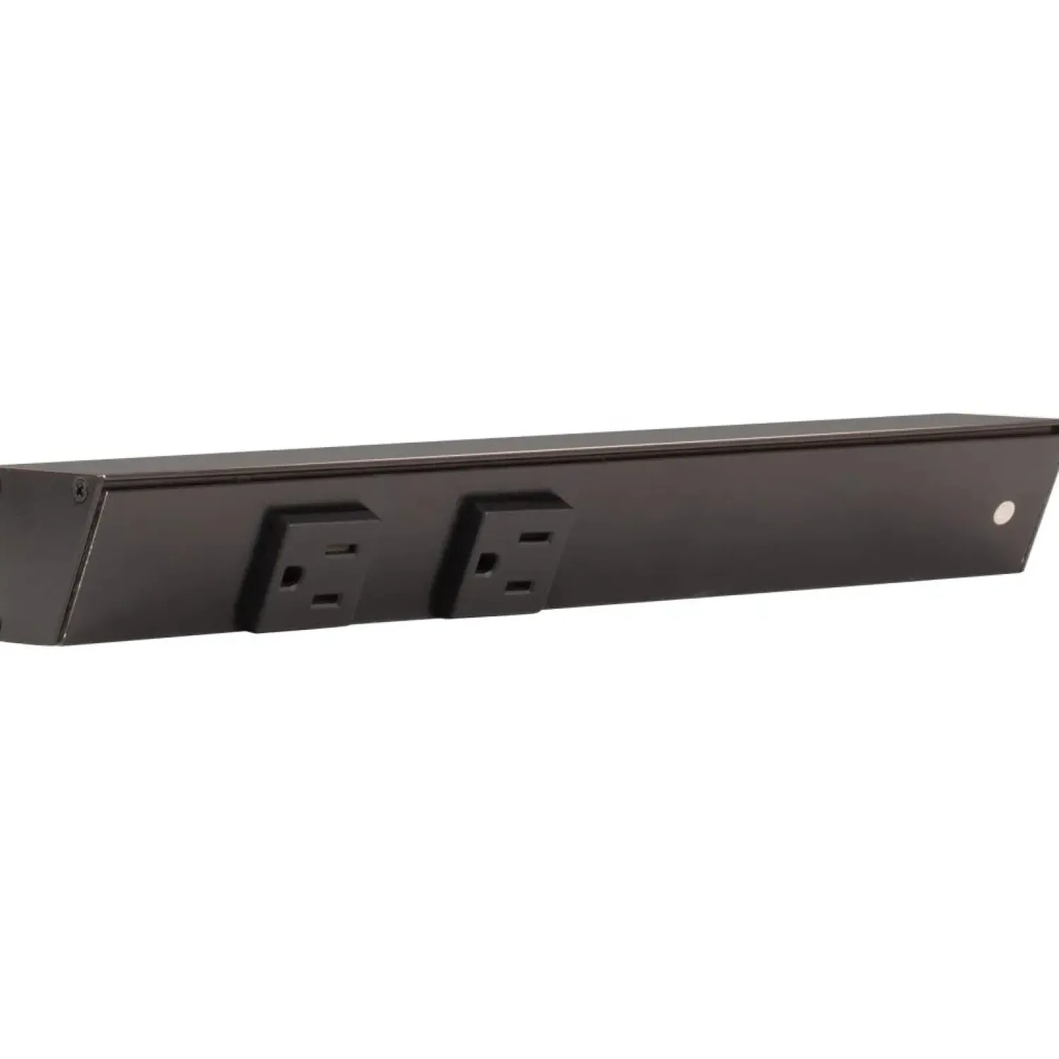 Hot Slim Angle Under Cabinet Outlet Power Strip | Black Finish Power Strips