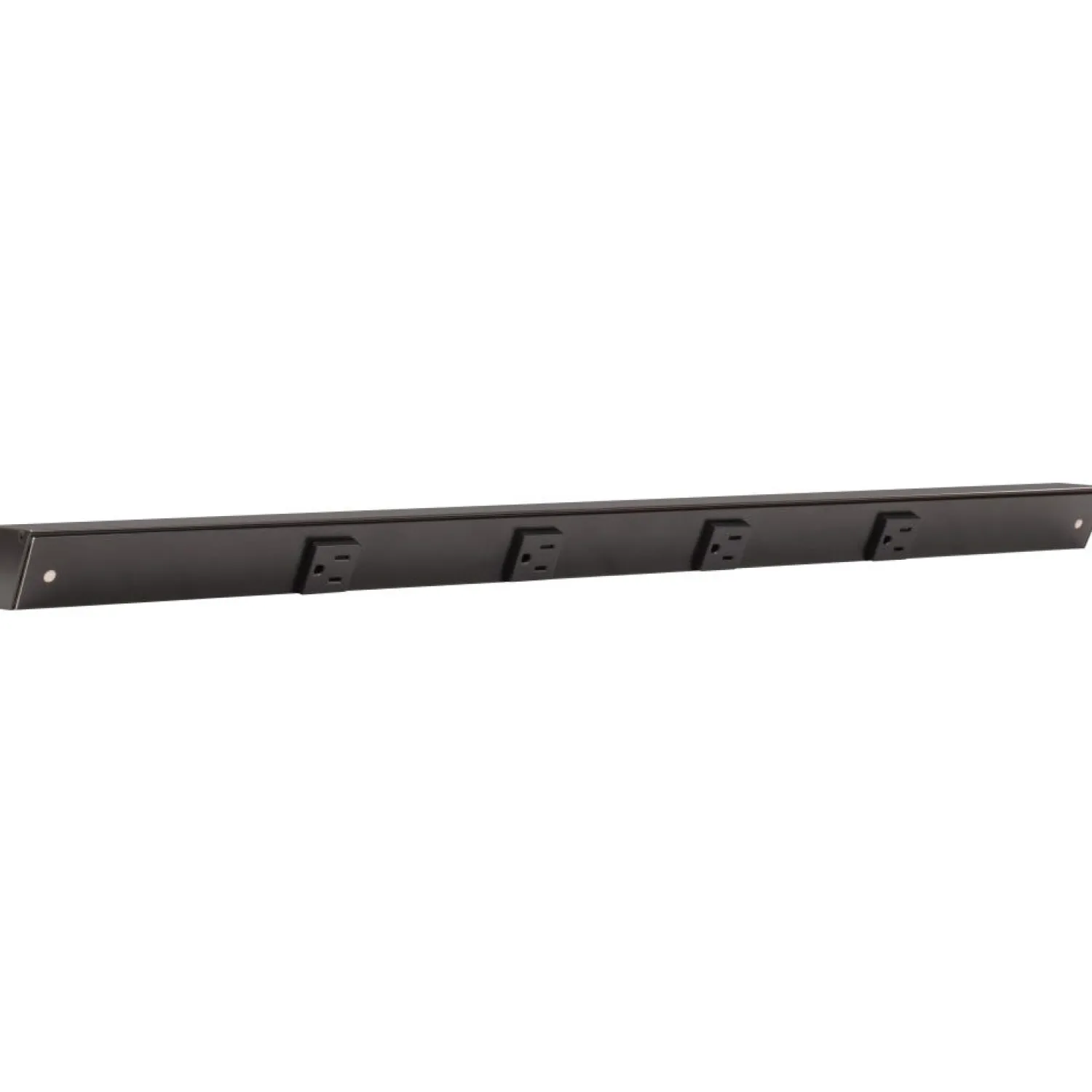 Hot Slim Angle Under Cabinet Outlet Power Strip | Black Finish Power Strips