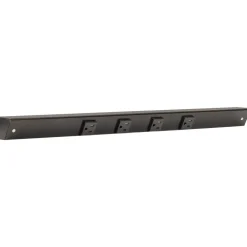 Hot Slim Angle Under Cabinet Outlet Power Strip | Black Finish Power Strips