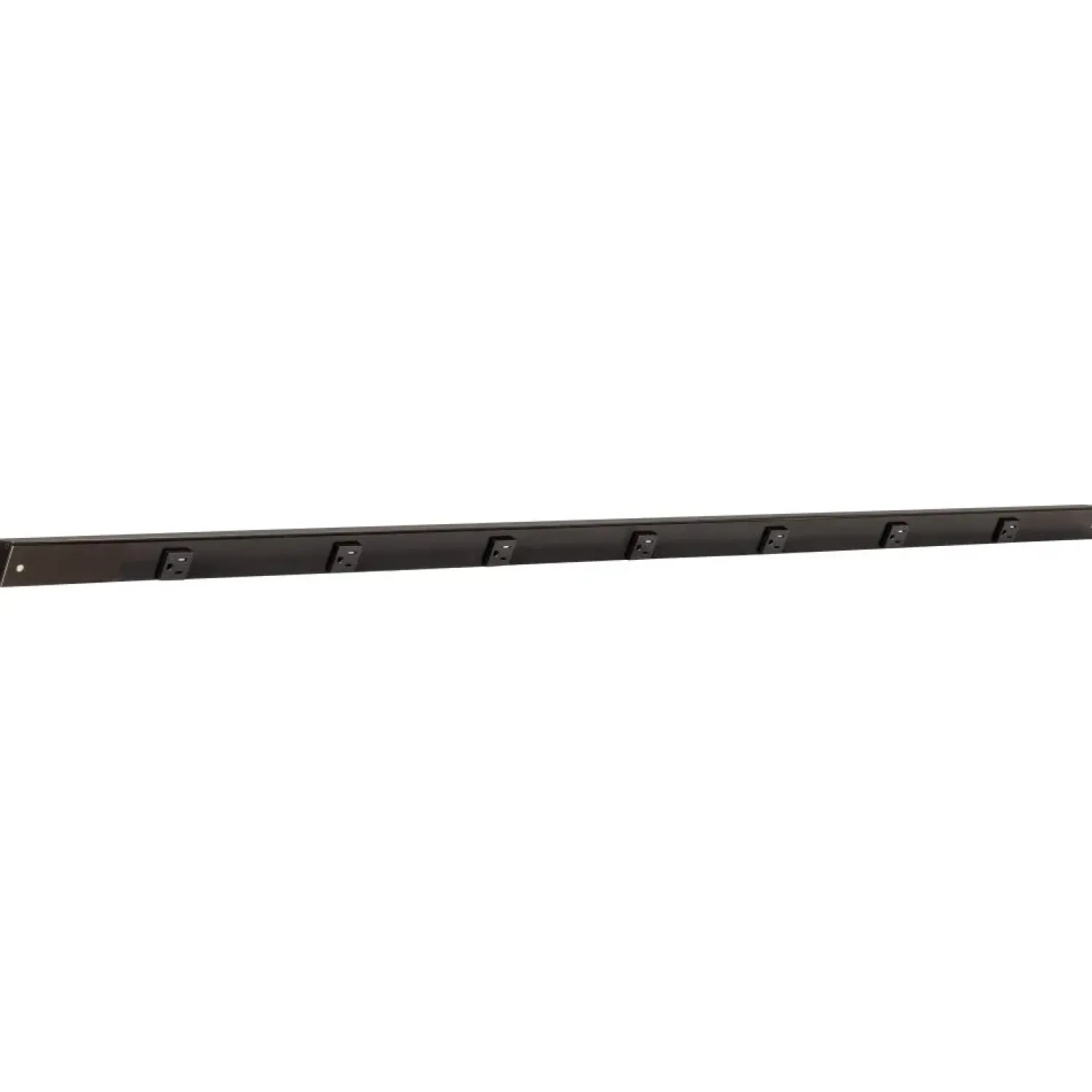 Hot Slim Angle Under Cabinet Outlet Power Strip | Black Finish Power Strips