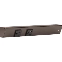 Online Slim Angle Under Cabinet Outlet Power Strip | Bronze Finish Power Strips