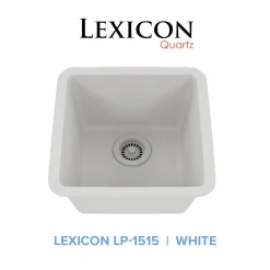 Square Quartz Composite Bar/Prep Sink Single Bowl Sinks|Undermount Sinks