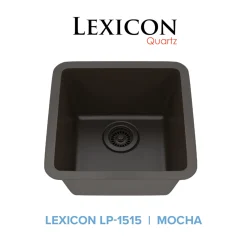 Square Quartz Composite Bar/Prep Sink Single Bowl Sinks|Undermount Sinks