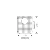 Outlet Stainless Steel Bottom Grid for Liven Bar and Precis 50/50 Sinks Bottom Grids