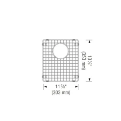 Outlet Stainless Steel Bottom Grid for Liven Bar and Precis 50/50 Sinks Bottom Grids