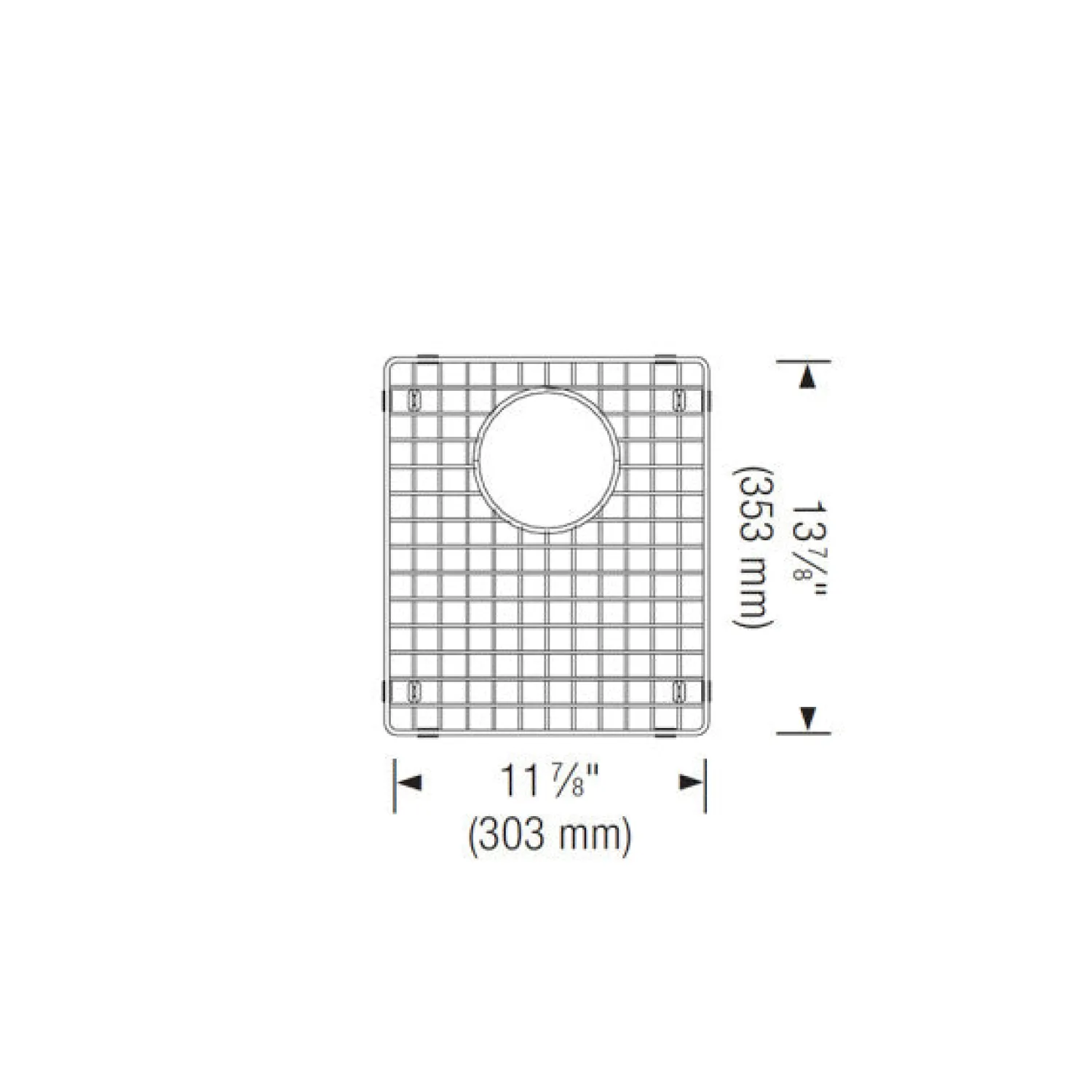 Outlet Stainless Steel Bottom Grid for Liven Bar and Precis 50/50 Sinks Bottom Grids