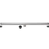 Online 72" Stainless Steel Linear Shower Drain with Tile Insert & Flat Grate in Brushed Nickel Shower Drains