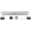Discount 72" Stainless Steel Linear Shower Drain with Tile Insert & Flat Grate in Chrome Shower Drains