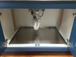 New Stainless Steel Sink Base Tray Maintenance & Installation