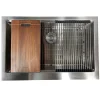 Online 33" Stainless Steel Workstation Farmhouse Kitchen Sink Stainless Steel Sinks|Apron Front / Farmhouse Sinks