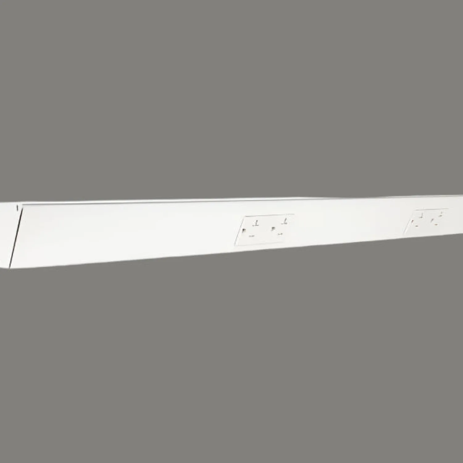 Outlet Tamper Resistant Angle Under Cabinet Outlet Power Strip | White Finish Power Strips