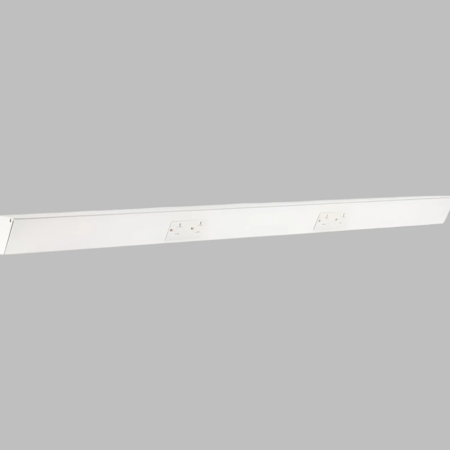 Outlet Tamper Resistant Angle Under Cabinet Outlet Power Strip | White Finish Power Strips